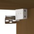 Armario de pared madera maciza de pino marrón miel 60x30x35