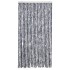 Cortina mosquitera de chenilla plateada 100x220