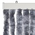 Cortina mosquitera de chenilla plateada 100x220