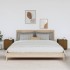 Mesitas de noche 2 uds madera de pino marrón miel 40x34x45