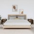 Mesitas de noche 2 uds madera de pino marrón miel 40x34x45