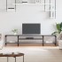 Mueble TV madera ingeniería y hierro gris Sonoma 201x35x45