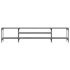 Mueble TV madera ingeniería y hierro gris Sonoma 201x35x45