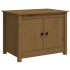Mesa de centro de madera maciza de pino marrón miel 71x49x55
