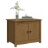 Mesa de centro de madera maciza de pino marrón miel 71x49x55