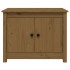 Mesa de centro de madera maciza de pino marrón miel 71x49x55