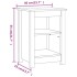 Mesitas de noche 2 uds madera maciza de pino 40x35x55