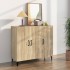 Aparador de madera de ingeniería roble Sonoma 90x34x80