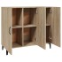 Aparador de madera de ingeniería roble Sonoma 90x34x80
