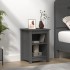 Mesita de noche madera maciza de pino gris 40x35x55