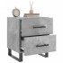 Mesita noche 2 uds madera ingeniería gris hormigón