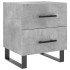 Mesita noche 2 uds madera ingeniería gris hormigón