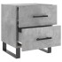 Mesita noche 2 uds madera ingeniería gris hormigón