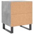Mesita noche 2 uds madera ingeniería gris hormigón