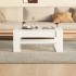 Mesa de centro madera de ingeniería blanco 102x55x42
