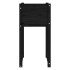 Jardinera 2 unidades madera maciza de pino negro 40x40x81