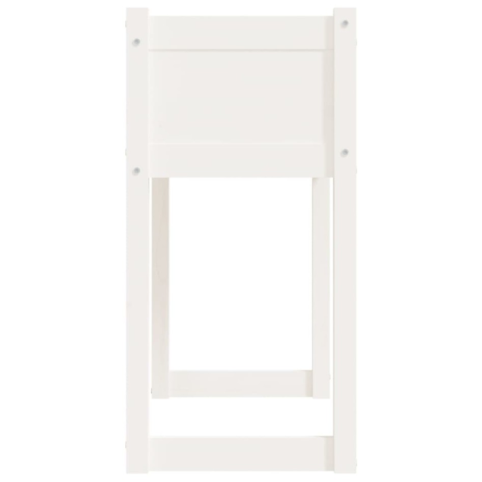 Jardinera madera maciza de pino blanco 78x40x81