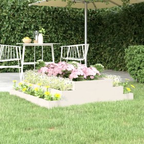 Jardinera madera maciza de pino blanco 110x110x27