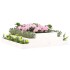 Jardinera madera maciza de pino blanco 110x110x27