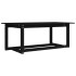 Mesa de centro de madera maciza de pino negro 110x55x45