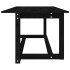 Mesa de centro de madera maciza de pino negro 110x55x45