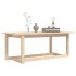 Mesa de centro de madera maciza de pino 110x55x45