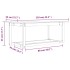 Mesa de centro de madera maciza de pino 110x55x45