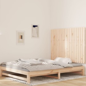 Cabecero de cama de pared madera maciza de pino 127,5x3x90