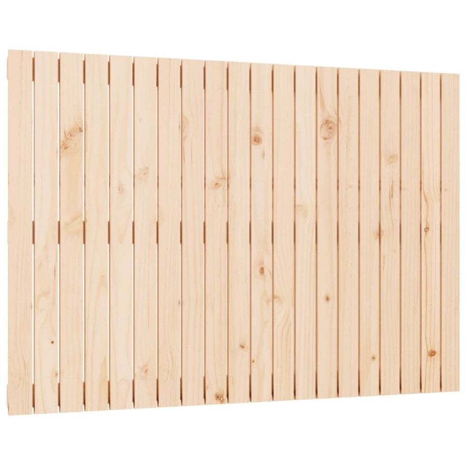 Cabecero de cama de pared madera maciza de pino 127,5x3x90