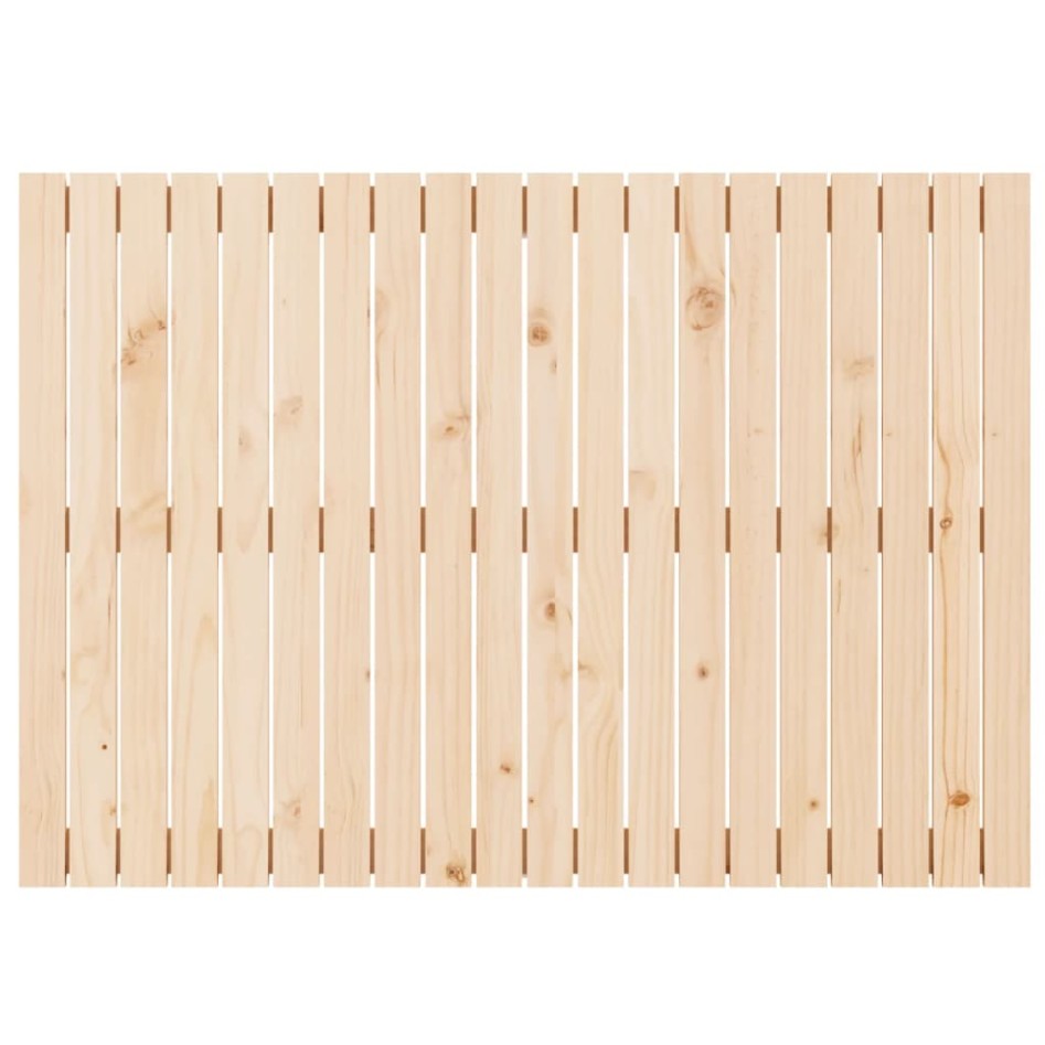 Cabecero de cama de pared madera maciza de pino 127,5x3x90