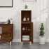 Armario de baño madera contrachapada marrón roble 30x30x100