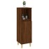 Armario de baño madera contrachapada marrón roble 30x30x100