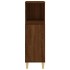 Armario de baño madera contrachapada marrón roble 30x30x100