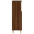 Armario de baño madera contrachapada marrón roble 30x30x100