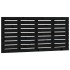 Cabecero de cama de pared madera maciza pino negro 126x3x63