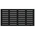 Cabecero de cama de pared madera maciza pino negro 126x3x63