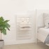 Estantes mesitas de pared 2 uds madera maciza de pino
