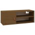 Armario de pared madera maciza de pino marrón miel 80x30x30
