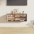 Armario de pared madera maciza de pino marrón miel 80x30x30