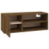 Armario de pared madera maciza de pino marrón miel 80x30x30
