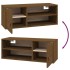 Armario de pared madera maciza de pino marrón miel 80x30x30