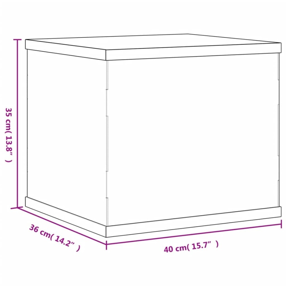 Caja de exposición acrílico transparente 40x36x35