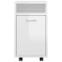 Armario auxiliar ruedas contrachapada blanco brillo 33x38x60