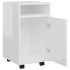 Armario auxiliar ruedas contrachapada blanco brillo 33x38x60