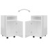 Armario auxiliar ruedas contrachapada blanco brillo 33x38x60