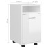 Armario auxiliar ruedas contrachapada blanco brillo 33x38x60