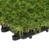 Baldosas de césped artificial 11 uds verde 30x30