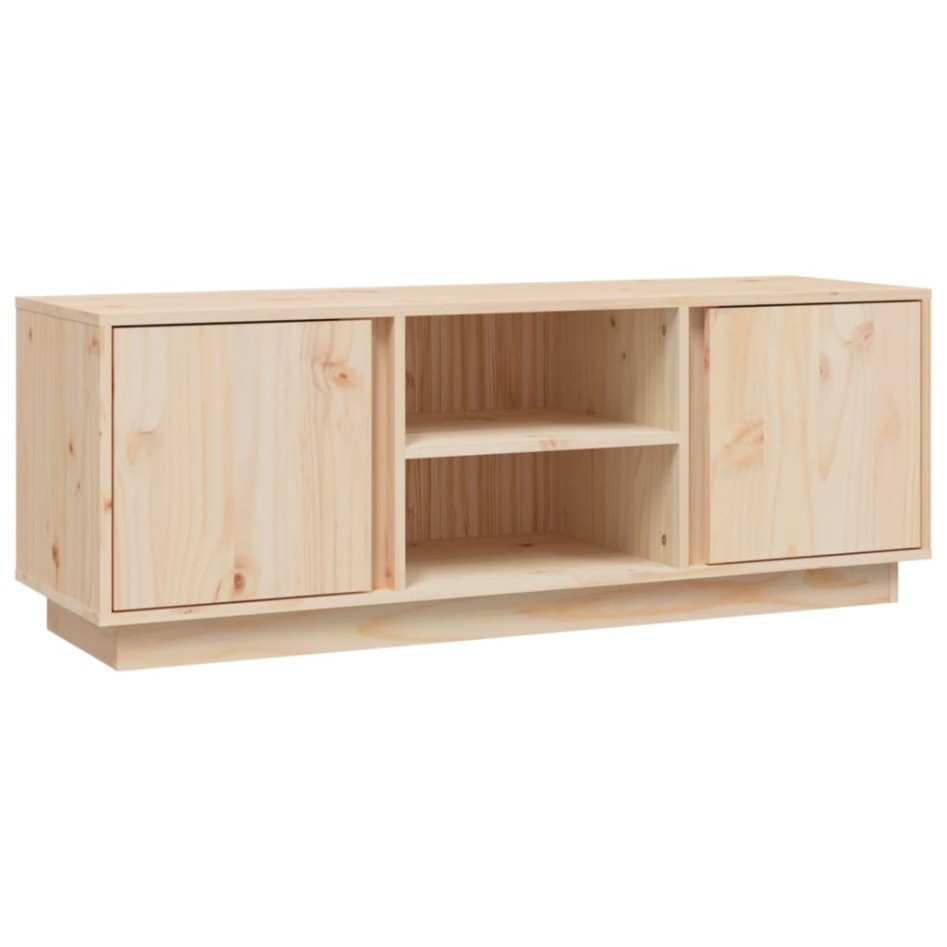 Mueble de TV de madera maciza de pino 110x35x40,5