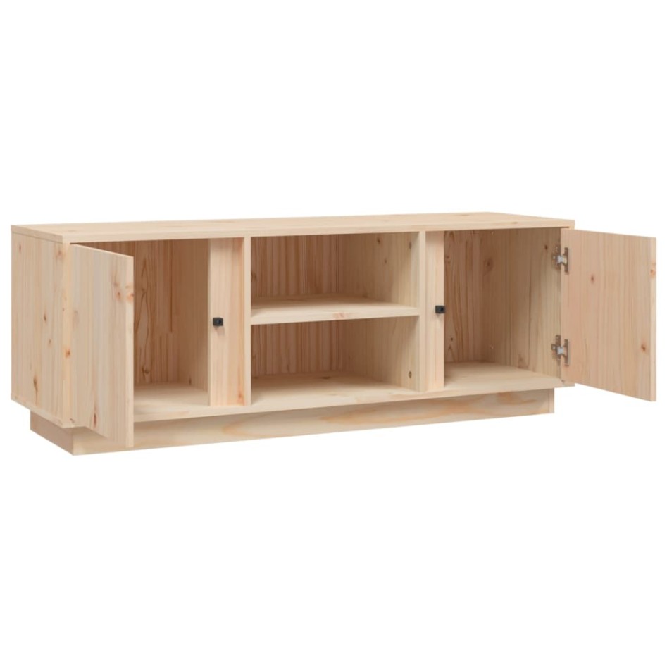 Mueble de TV de madera maciza de pino 110x35x40,5