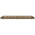Estructura de cama madera maciza de pino marrón miel 80x200